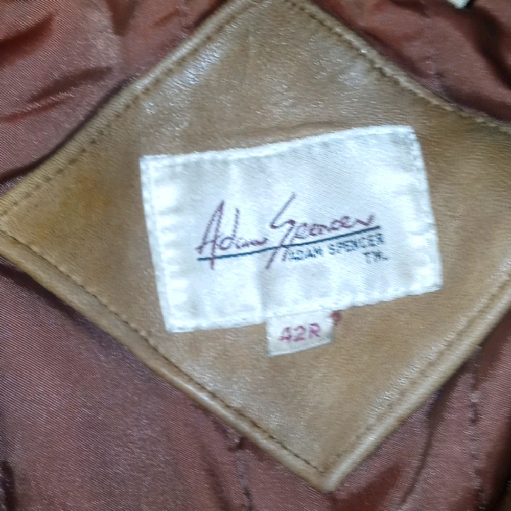 Vintage Adam Spencer bomber leather jacket